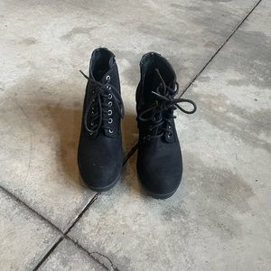 Women’s black booties
